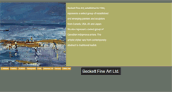 Desktop Screenshot of beckettfineart.com