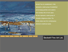 Tablet Screenshot of beckettfineart.com